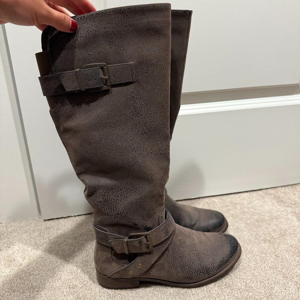 CROWN VINTAGE | Knee-High Riding Boots